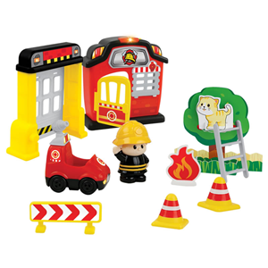 اسباب بازی موزیکال کودک طرح ایستگاه آتش نشانی Fire Station با آدمک وین فان winfun مدل 001307_اسباب بازی